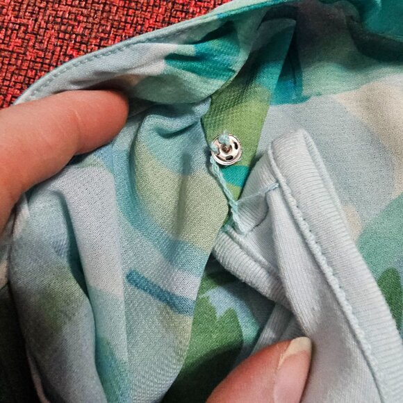 Soft Surroundings Tropical Print Button Up Blouse and Cami Set S Resort Vacation - Picture 9 of 14